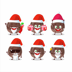 Sticker - Santa Claus emoticons with chestnut cartoon character