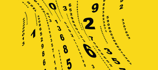 Creative and modern background with numbers.	