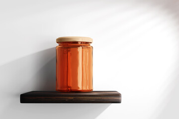 Canvas Print - Amber Glass Jar
