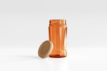 Canvas Print - Amber Glass Jar