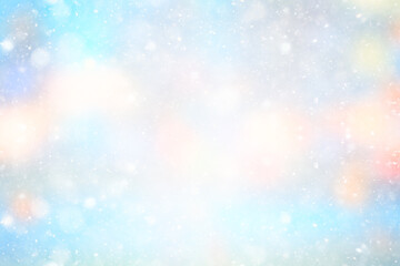 Wall Mural - abstract white light blurred snow background, glamor christmas glow design