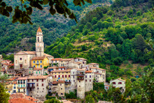The Village Of Luceram, Alpes-Maritimes, Provence, France