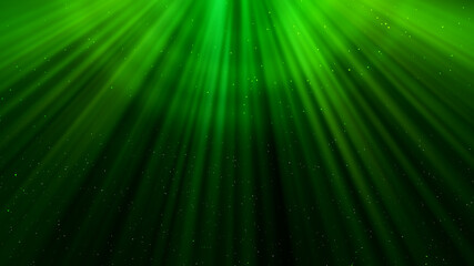 Wall Mural - Abstract Green Shining Top Magic Light Burst With Shiny Sparkling Glitter Particles Background Design