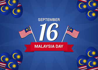 Malaysia Day Wallpaper with Balloons Decoration