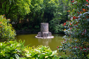 Strolling through the gardens of quinta da regaleira (Sintra-Lisboa-Portugal)