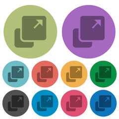 Sticker - Extend element solid color darker flat icons