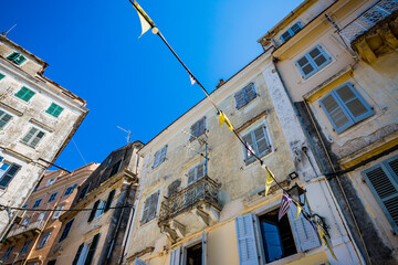 Poster - Dans les rues de la vieille ville de Corfou