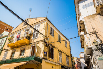 Canvas Print - Dans les rues de la vieille ville de Corfou