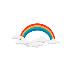 Sticker - Rainbow icon design illustration template