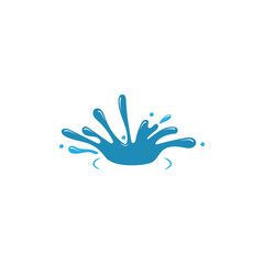 Wall Mural - Splash water icon design illustration template