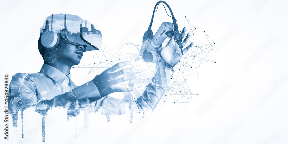 Future VR technology for mechanized industry robot arm control ...