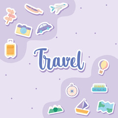 pretty travel card