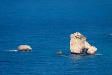 View Of Aphrodite's Rock In Cyprus