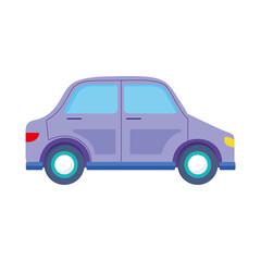 Sticker - Isolated purple car