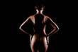 © eugenepartyzan - Female Nude silhouette of spine. Beautiful Back