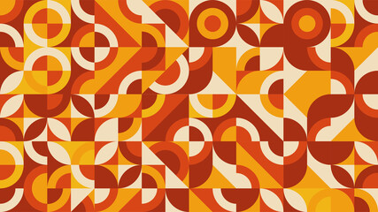 flat colorful abstract geometric shapes background template