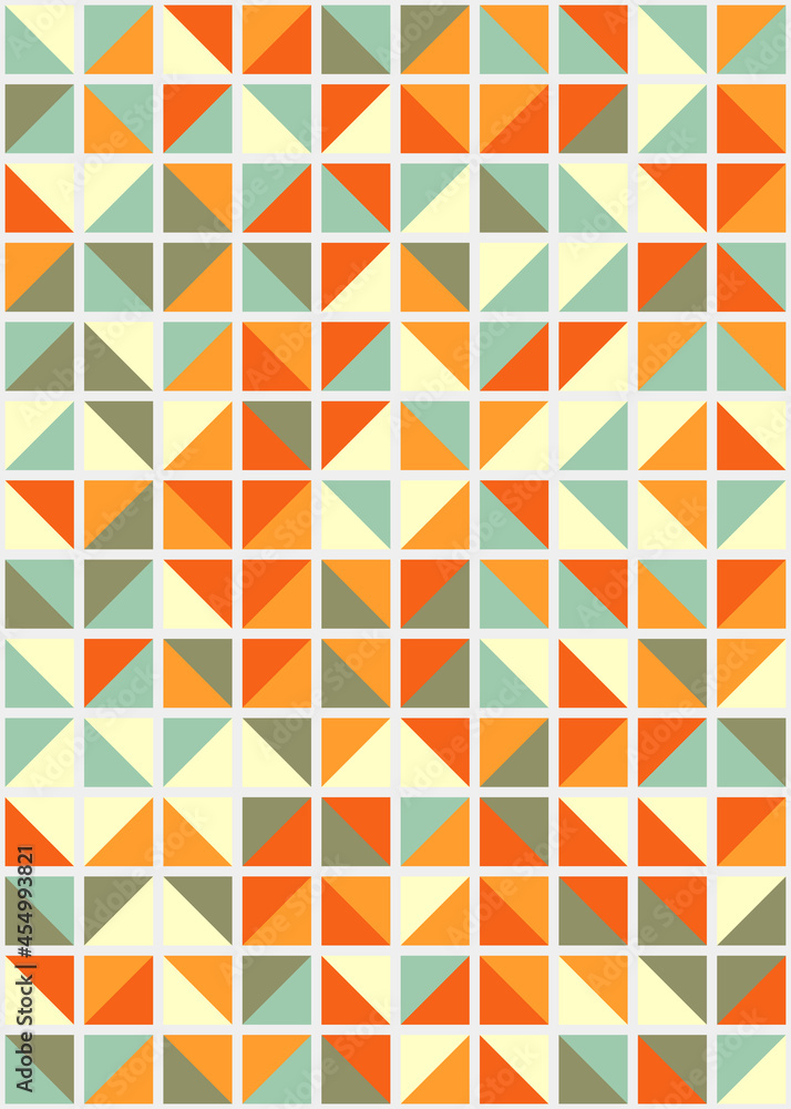 Abstract Geometric Pattern generative computational art illustration