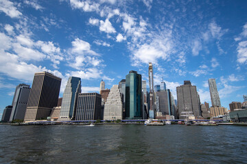 A view of the Manhattan skyline from the East River in New York City on Saturday, Sept. 4, 2021. (Gordon Donovan)