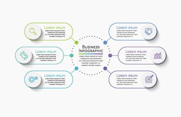 Business data visualization. timeline infographic icons designed for abstract background template milestone element modern diagram process technology digital marketing data presentation chart Vector