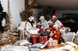 © ako-photography - group of women wearing Christmas hats make greeting video calls at Christmas time