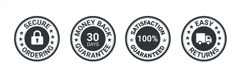 Canvas Print - satisfaction guarantee, secure ordering, premium quality, customer service, Money back guarantee, Trust Badges 