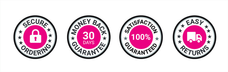 Canvas Print - satisfaction guarantee, secure ordering, premium quality, customer service, Money back guarantee, Trust Badges 