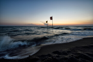 Wall Mural - The sea of Tuscany from Versilia