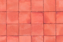 Red Small Rectangular Tiles Background