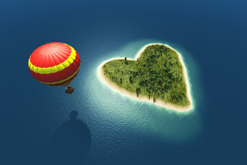 Poster - Heart island.