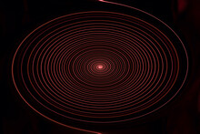 Swirl Structure Red Black With Fine Thin Lines