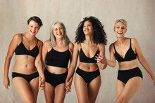 Female Models Of Different Ages Celebrating Natural Bodies