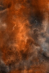 Wall Mural - watercolor orange texture background