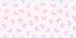 © Kati Moth - Vector butterfly seamless repeat pattern wallpaper, background with butterflies