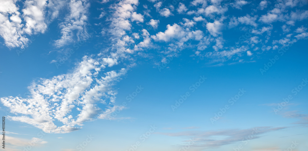 sky background with cirrus clouds and blue copy space Stock Photo ...