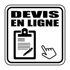 Poster - Logo devis en ligne.