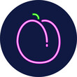 peach neon icon