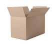 © New Africa - One open cardboard box isolated on white