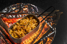 カレーピラフ　Photo Of Homemade Curry Pilaf
