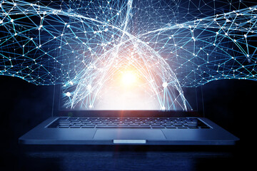 Aufkleber - Social Web Network Background Image