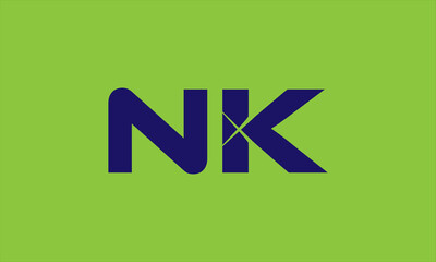 Wall Mural - Modern NK N K logo