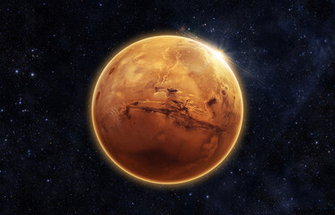 Wall Mural - mars - elements of this image furnished by nasa