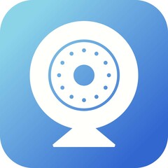 Sticker - Unique Security Camera Vector Glyph Icon