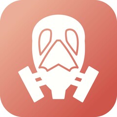 Poster - Unique Oxygen Mask Vector Glyph Icon