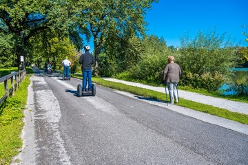 segway tour in the park