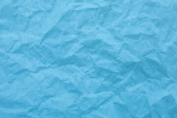 Wall Mural - Blue paper with wrinkles texture