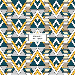 Cover template design with multicolor geometric pattern