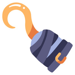 Wall Mural - pirate hook icon
