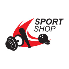 Vector logo of a sports goods store