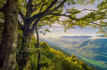 Sticker - Evening in the Soca valley, Slovenia.