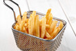 fried french fries in the basket